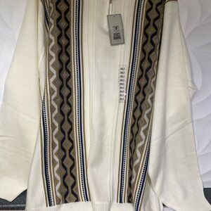 STACY ADAMS Men’s Beige Cream Sweater. NWT